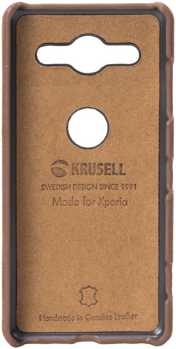 Krusell Sunne Back Cover Hoesje Sony Xperia XZ2 Compact Vintage Bruin afbeelding 5