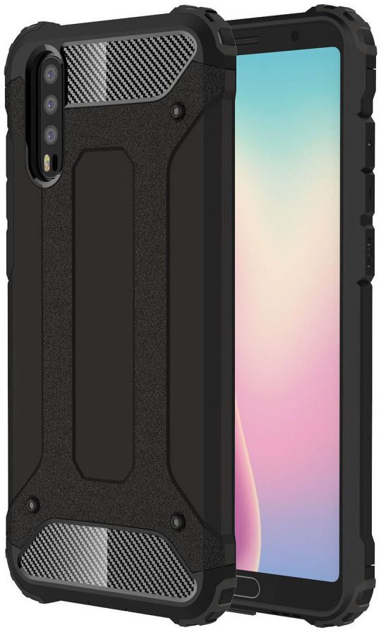 Huawei P20 Hybride Hoesje Zwart afbeelding 1