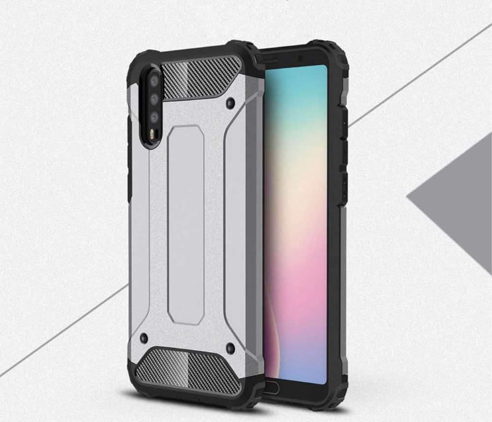 Huawei P20 Hybride Hoesje Grijs afbeelding 10