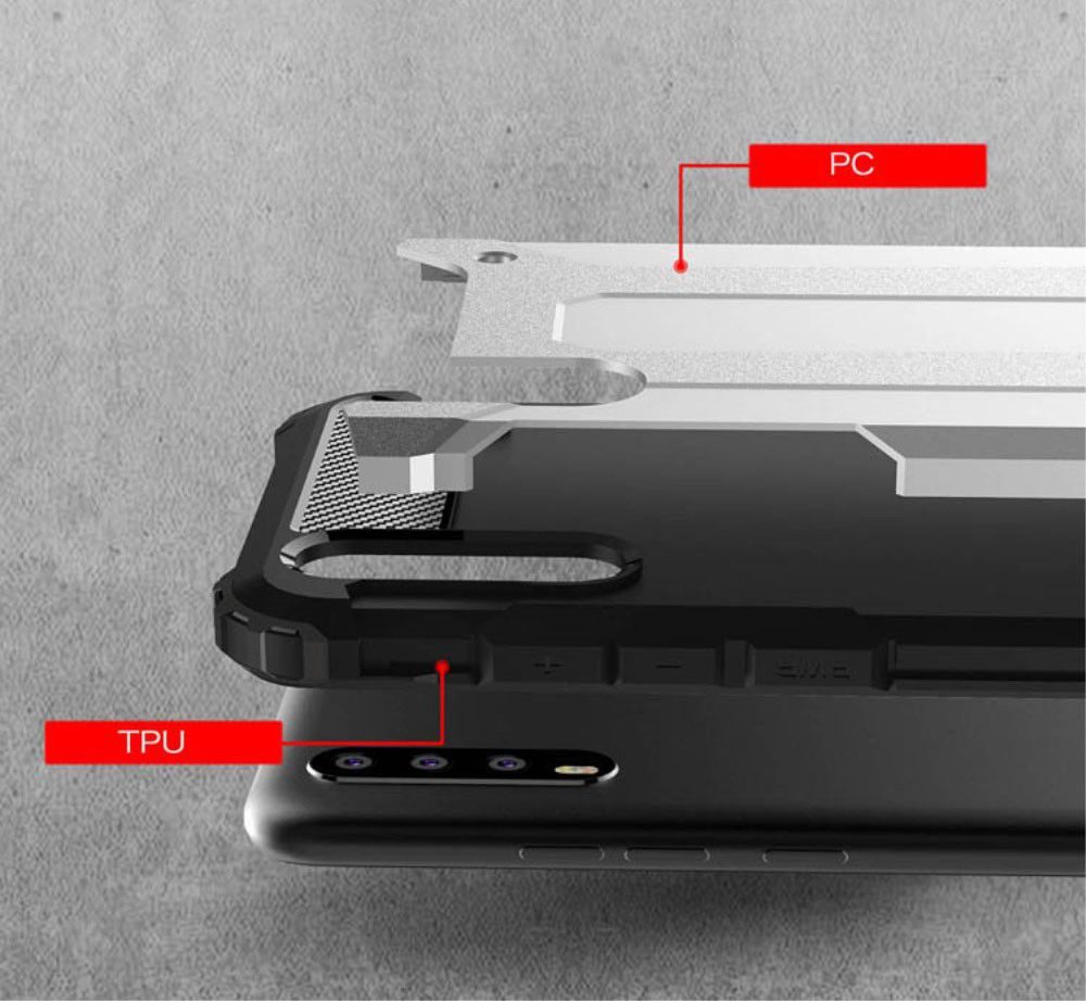 Huawei P20 Hybride Hoesje Grijs afbeelding 3