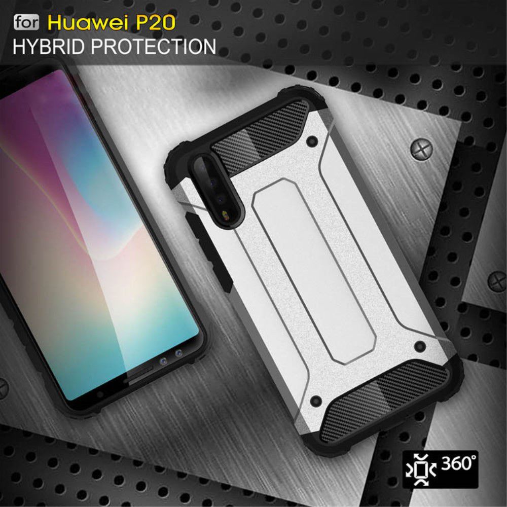 Huawei P20 Hybride Hoesje Grijs afbeelding 7
