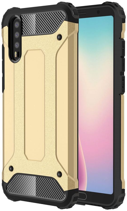 Huawei P20 Hybride Hoesje Goud afbeelding 1
