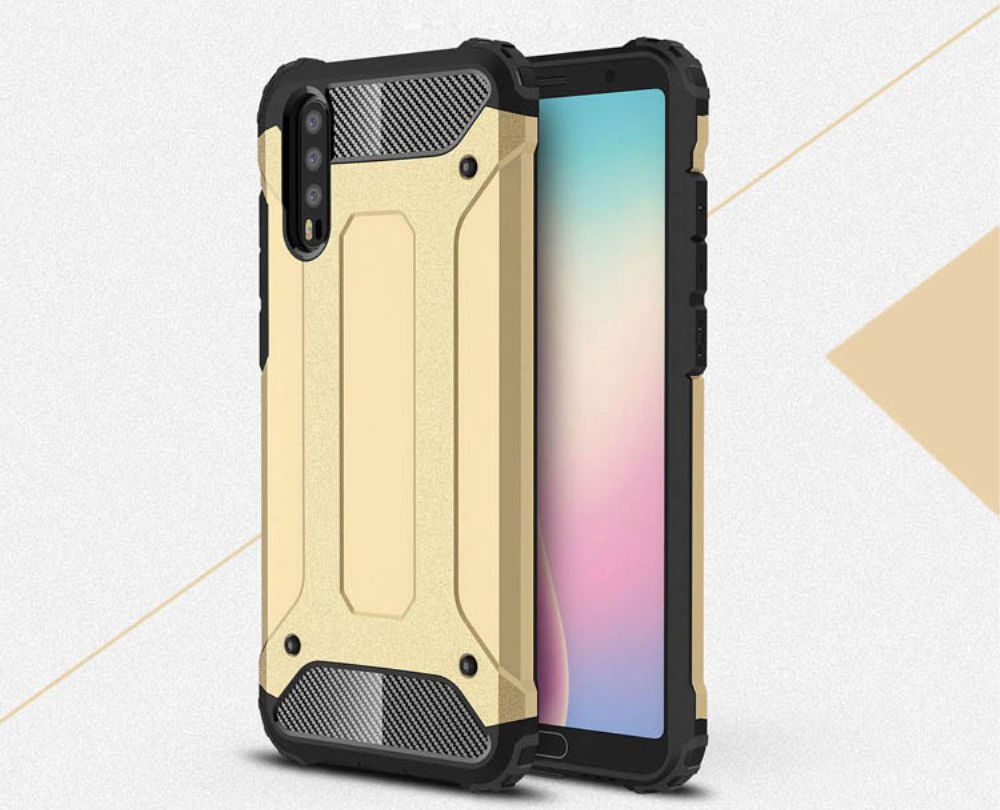 Huawei P20 Hybride Hoesje Goud afbeelding 2