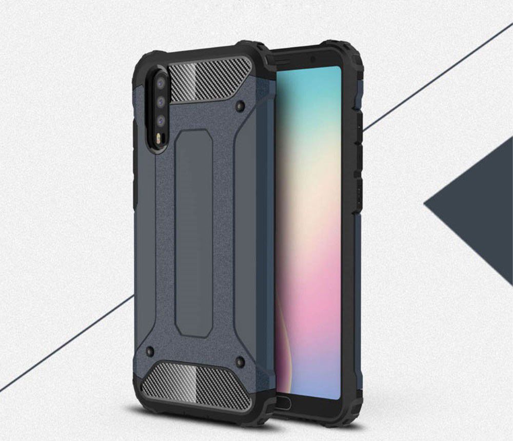 Huawei P20 Hybride Hoesje Blauw afbeelding 2