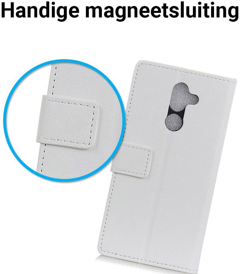 Nokia 7 Plus Portemonnee Hoesje Wit afbeelding 5