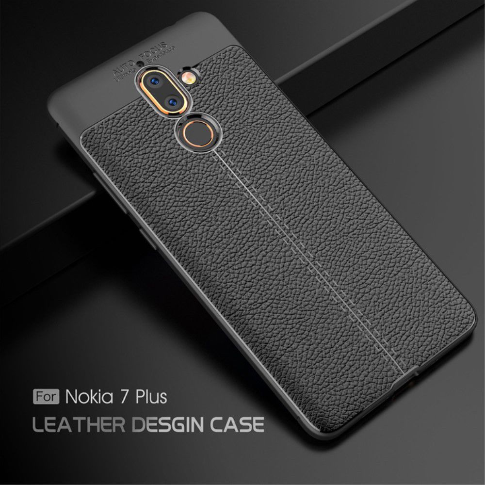 Nokia 7 Plus Rugged Armor Brushed TPU Hoesje Zwart afbeelding 15