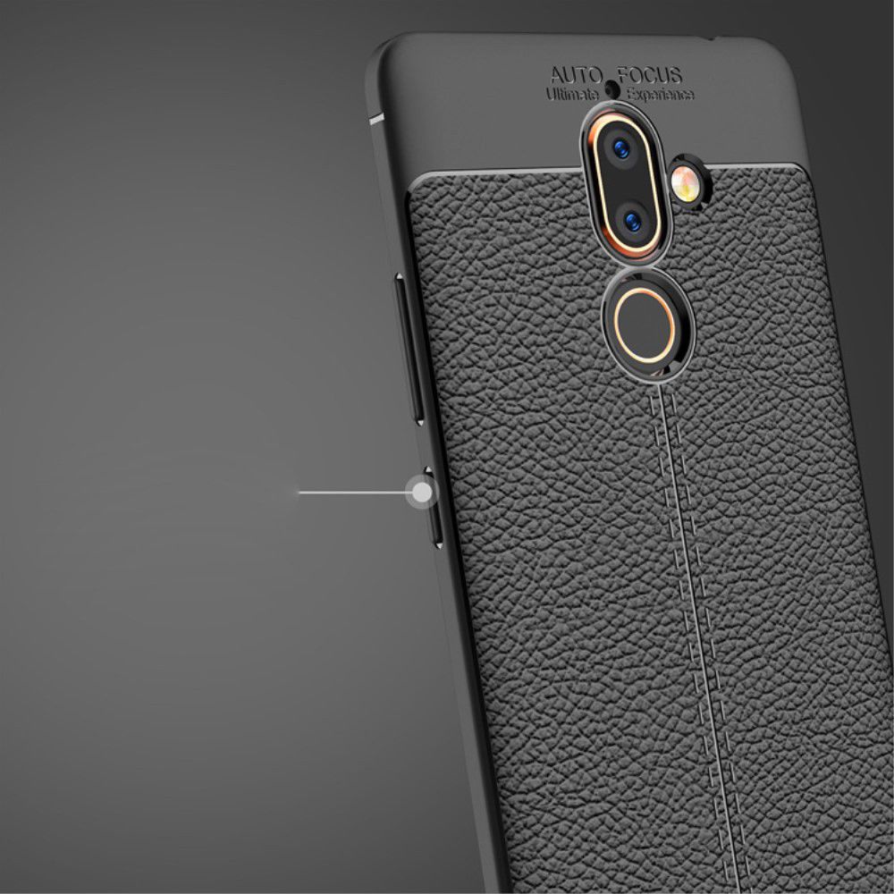 Nokia 7 Plus Rugged Armor Brushed TPU Hoesje Zwart afbeelding 17
