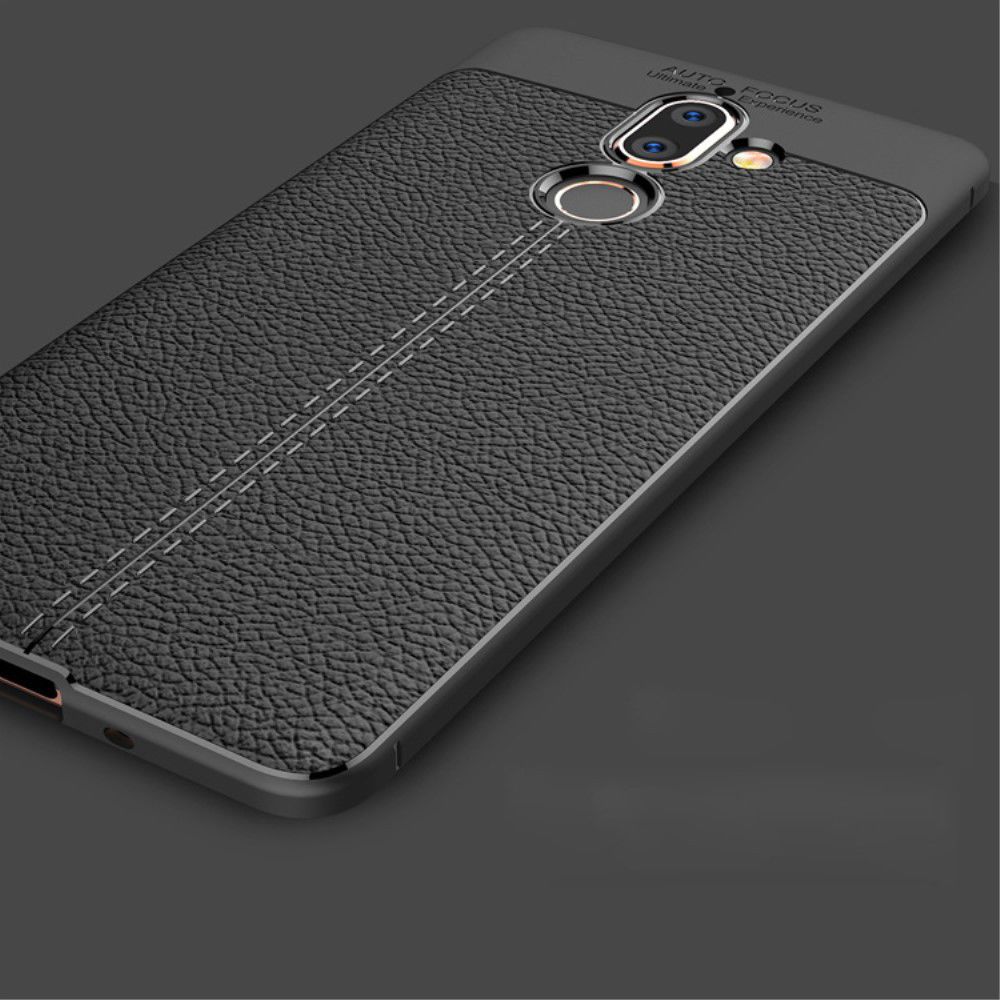 Nokia 7 Plus Rugged Armor Brushed TPU Hoesje Zwart afbeelding 18