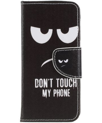 Sony Xperia XZ2 Compact Flip hoesje Print Don't Touch My Phone Hoesjes