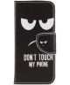 Sony Xperia XZ2 Compact Flip hoesje Print Don't Touch My Phone