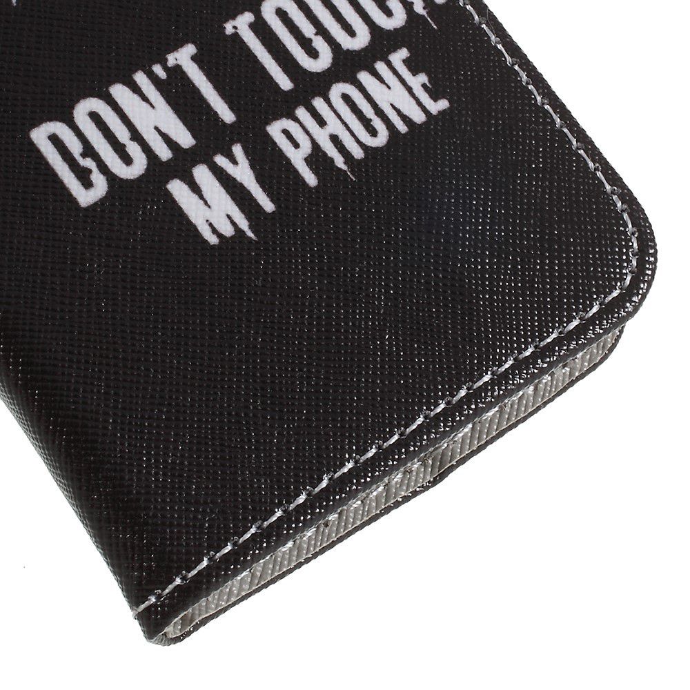 Sony Xperia XZ2 Compact Flip hoesje Print Don't Touch My Phone afbeelding 4