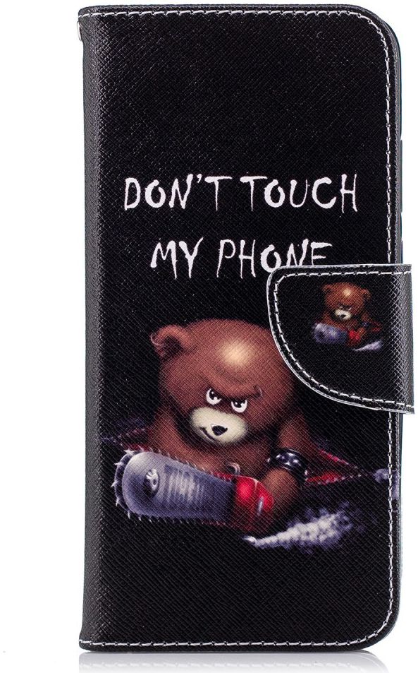 Huawei P20 Portemonnee Hoesje met Teddy Print afbeelding 1