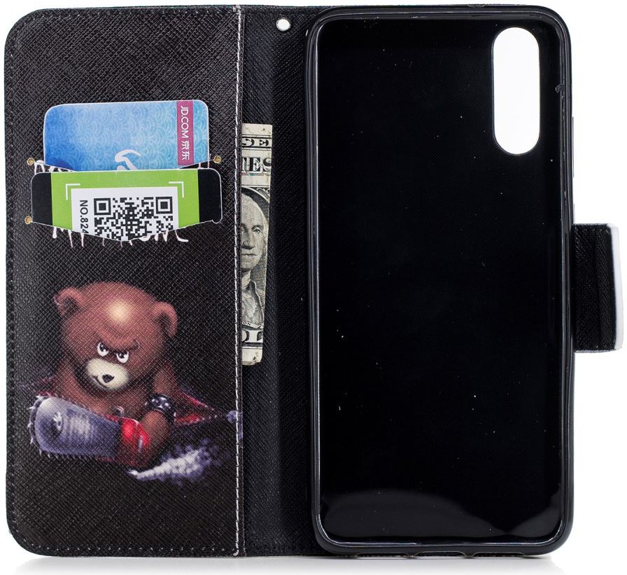Huawei P20 Portemonnee Hoesje met Teddy Print afbeelding 6
