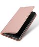Dux Ducis Huawei P20 Lite Premium Bookcase Hoesje Roze Goud