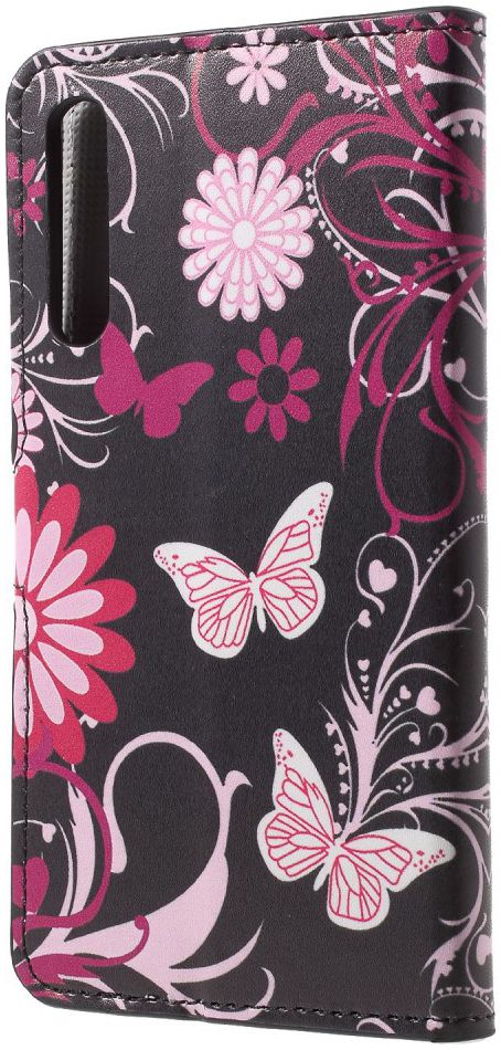 Huawei P20 Pro Portemonnee Hoesje Print Roze Vlinders afbeelding 8