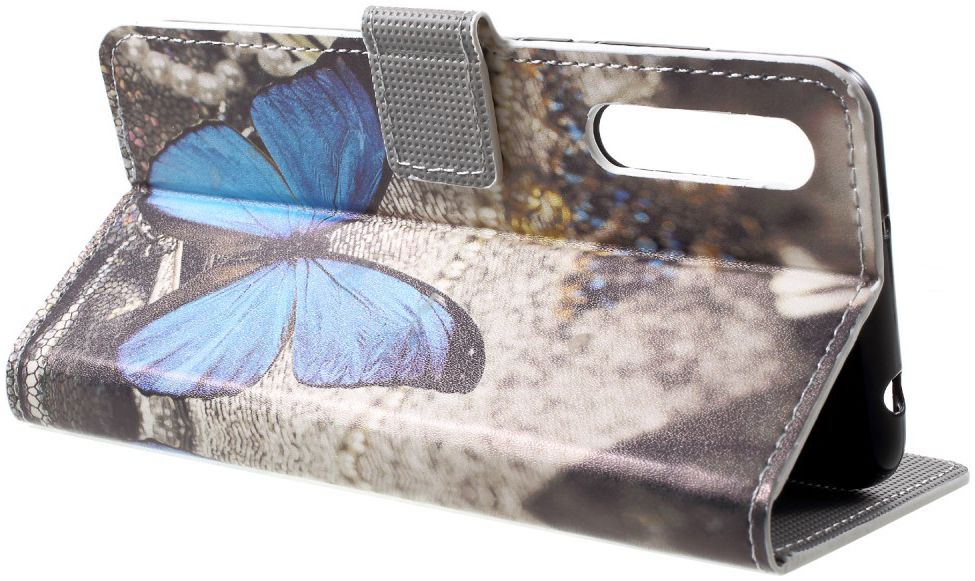Huawei P20 Pro Portemonnee Hoesje Print Blauwe Vlinders afbeelding 11