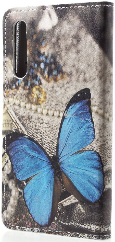 Huawei P20 Pro Portemonnee Hoesje Print Blauwe Vlinders afbeelding 8
