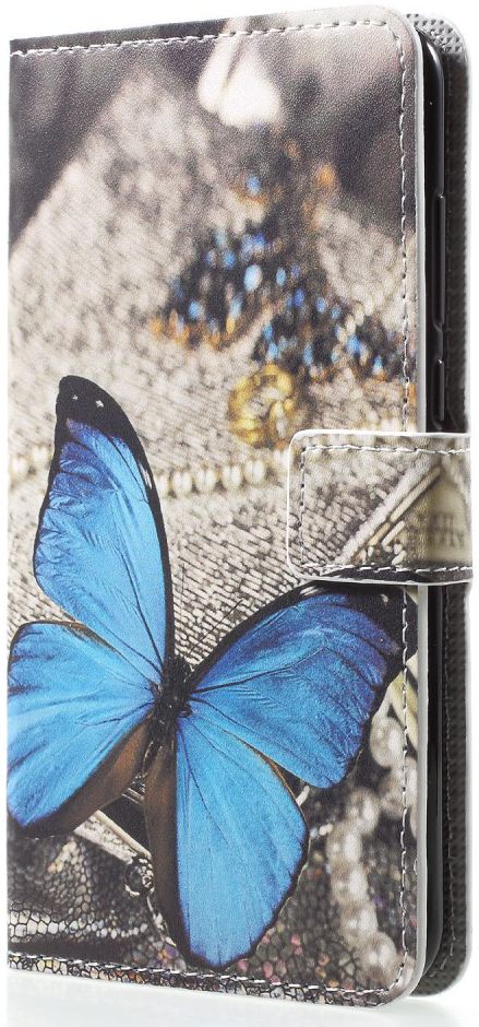 Huawei P20 Pro Portemonnee Hoesje Print Blauwe Vlinders afbeelding 9
