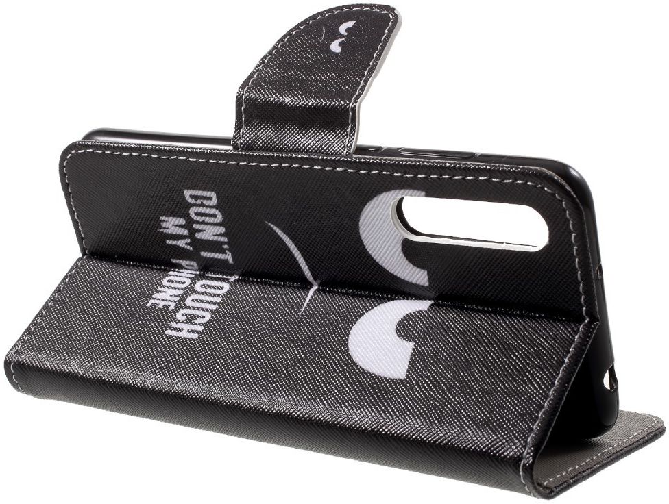 Huawei P20 Pro Portemonnee Hoesje Print Don't Touch My Phone afbeelding 7