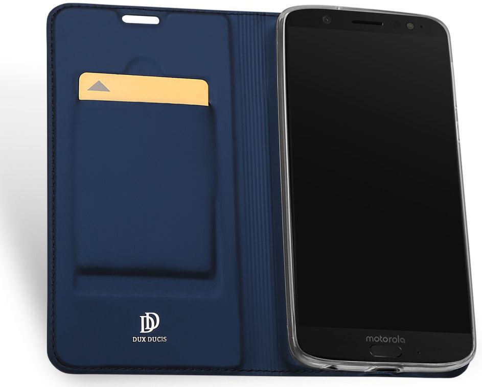 Dux Ducis Premium Book Case Motorola Moto G6 Hoesje Blauw afbeelding 2