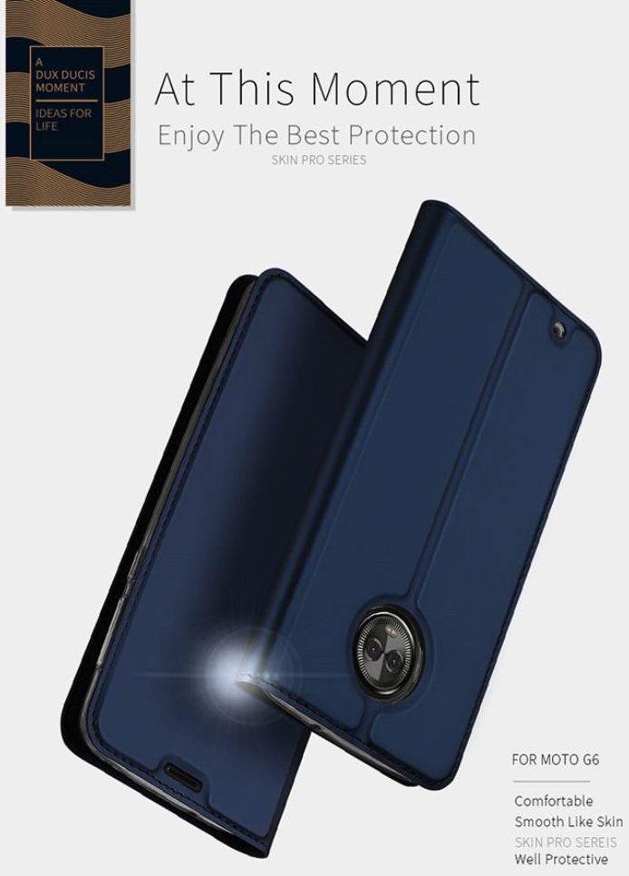 Dux Ducis Premium Book Case Motorola Moto G6 Hoesje Blauw afbeelding 7