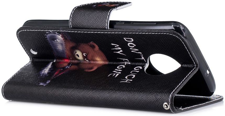 Motorola Moto G6 Portemonnee Hoesje met Teddy Print afbeelding 8