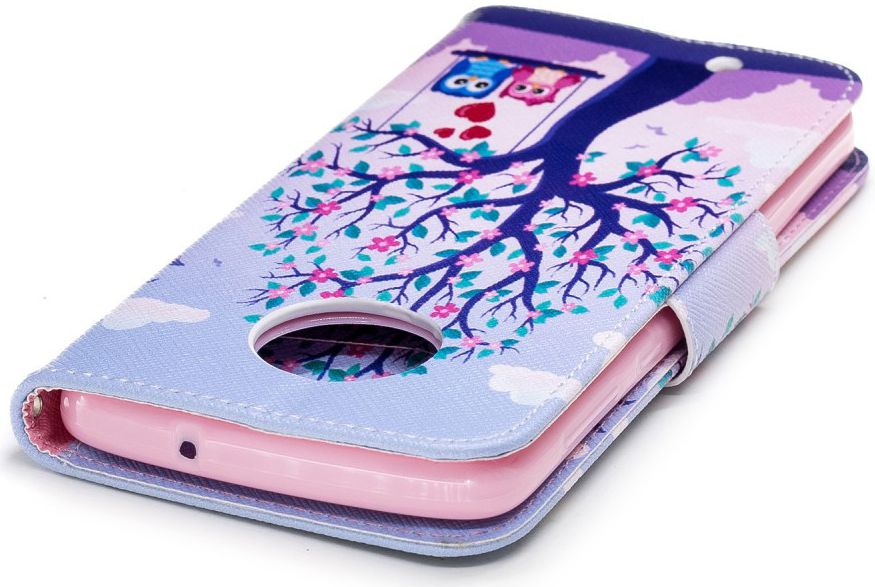 Motorola Moto G6 Portemonee Hoesje met Boom Print afbeelding 12
