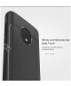 Motorola Moto G6 Plus TPU Hoesje met Leerpatroon Zwart