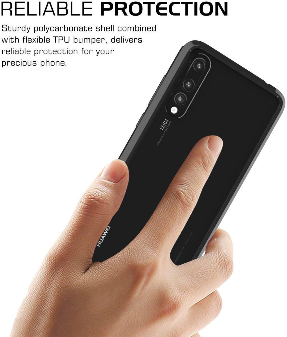 Huawei P20 Pro Hoesje Armor Backcover Zwart afbeelding 4