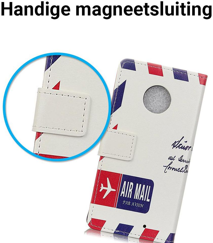 Motorola Moto G6 Plus Portemonnee Hoesje Print Enveloppe afbeelding 4