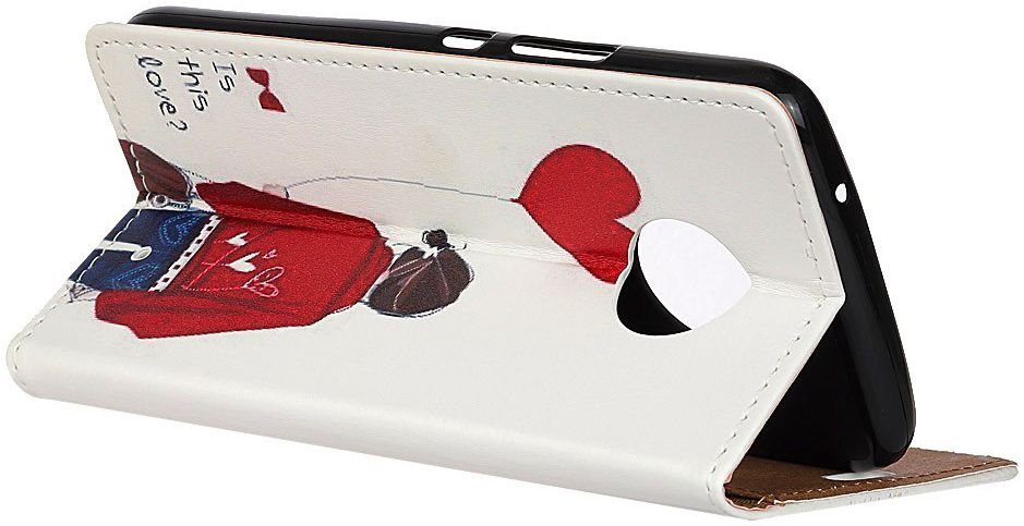 Motorola Moto G6 Plus Portemonnee Hoesje Print Hartballon afbeelding 8