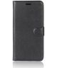 Sony Xperia XA2 Lychee Hoesje met Kaarthouder Zwart
