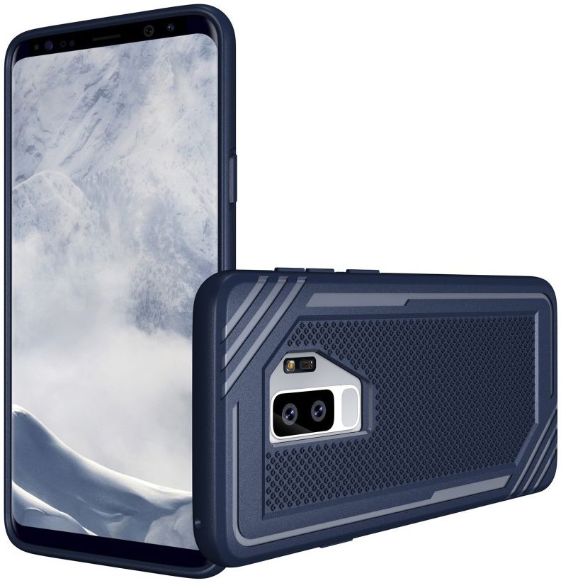 Samsung Galaxy S9 Plus TPU Hoesje Extra Grip Blauw afbeelding 2