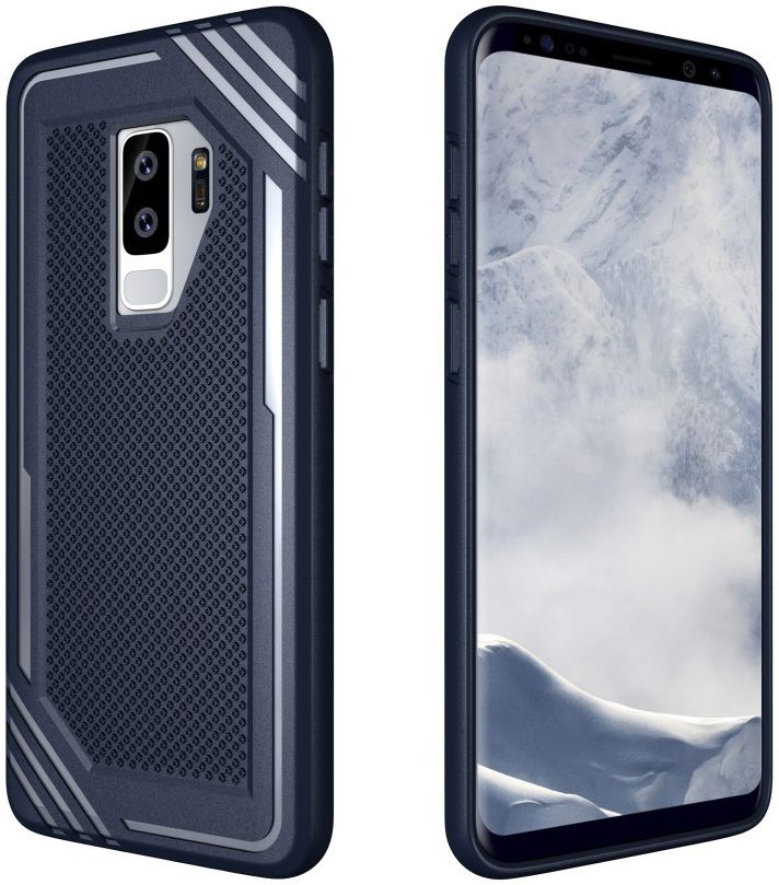 Samsung Galaxy S9 Plus TPU Hoesje Extra Grip Blauw afbeelding 7