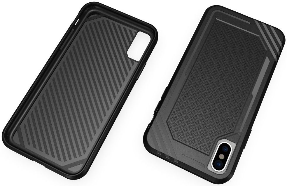 Apple iPhone X TPU Hoesje Extra Grip Zwart afbeelding 11