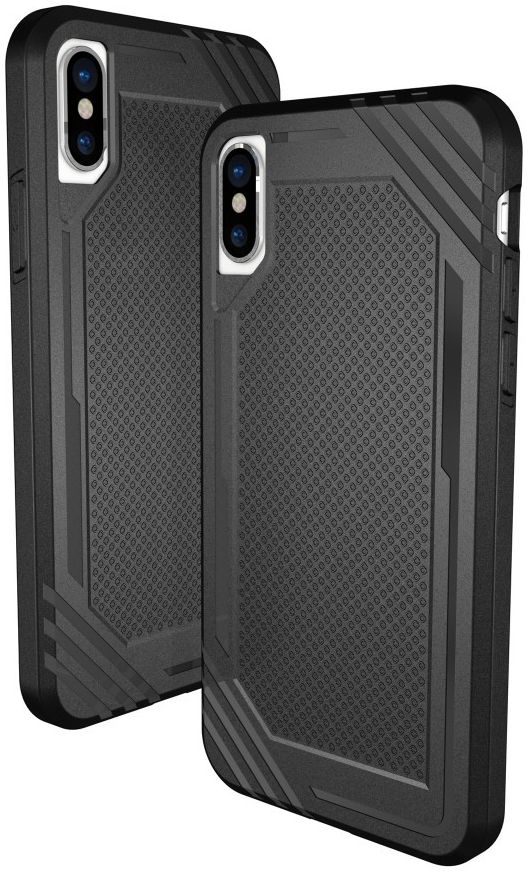 Apple iPhone X TPU Hoesje Extra Grip Zwart afbeelding 4