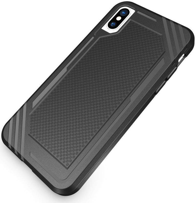 Apple iPhone X TPU Hoesje Extra Grip Zwart afbeelding 5