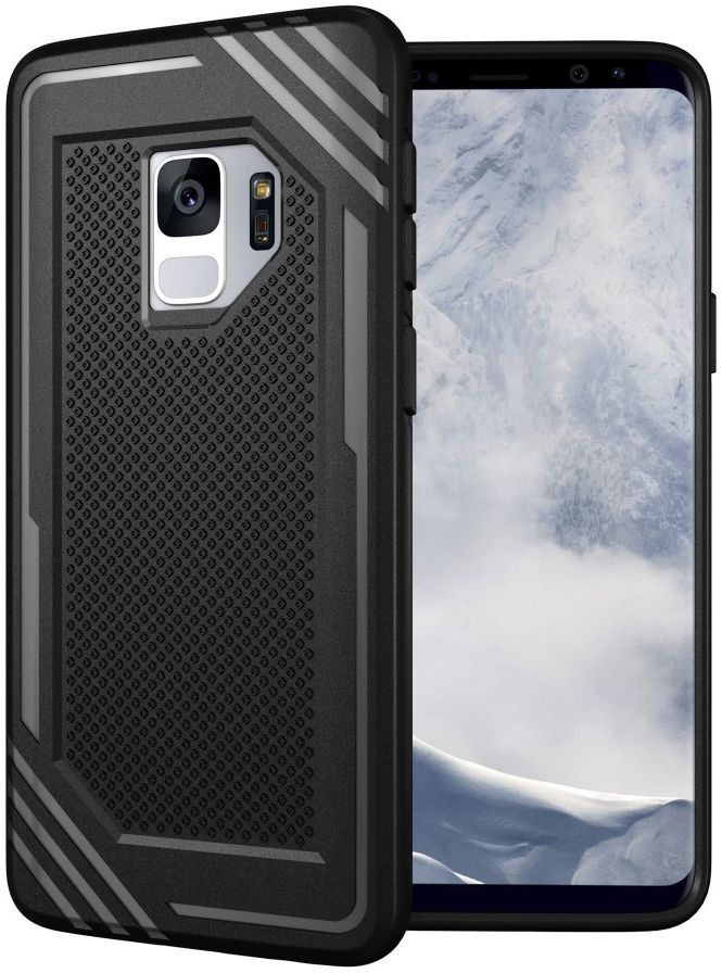 Samsung Galaxy S9 TPU Hoesje Extra Grip Zwart afbeelding 1