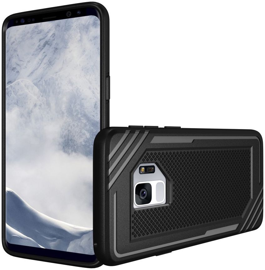 Samsung Galaxy S9 TPU Hoesje Extra Grip Zwart afbeelding 7