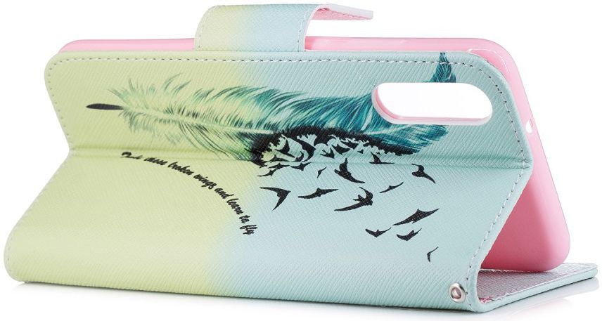 Huawei P20 Portemonnee Hoesje met Veer Print afbeelding 10