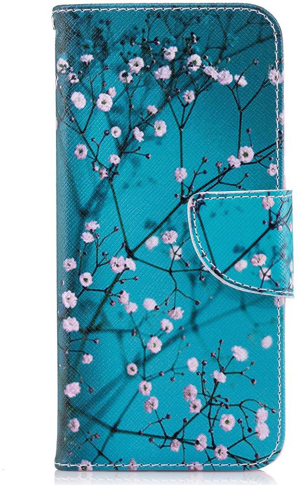 Huawei P20 Portemonnee Hoesje met Bloeiende Boom Print afbeelding 1