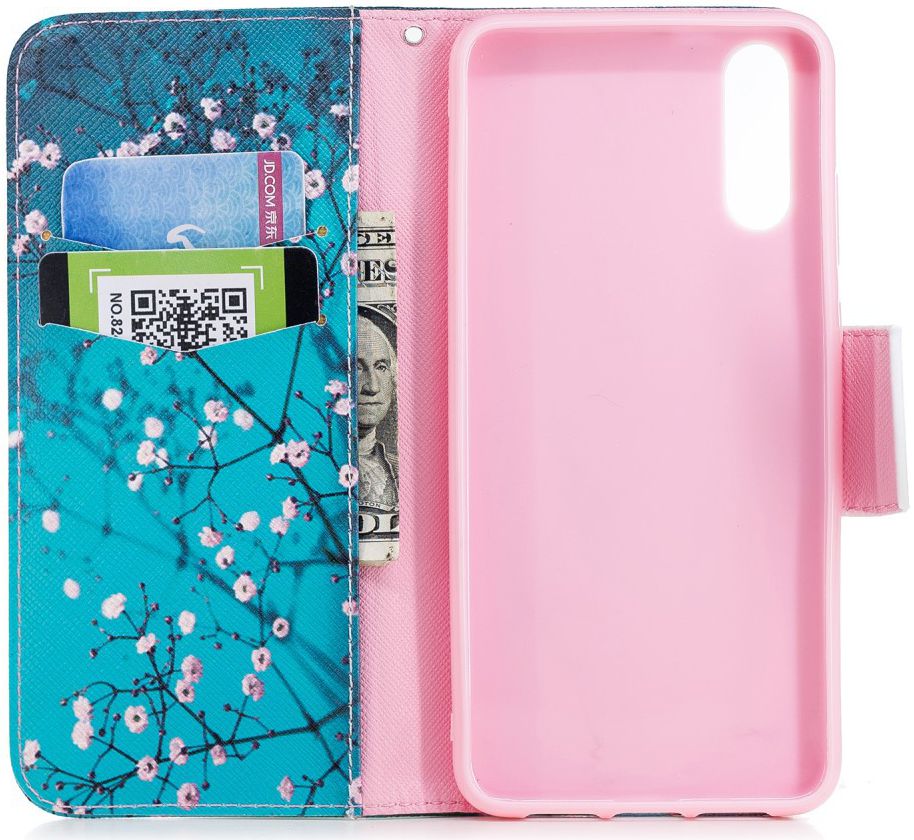 Huawei P20 Portemonnee Hoesje met Bloeiende Boom Print afbeelding 6