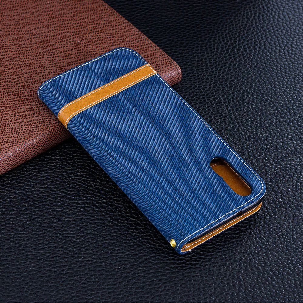 Huawei P20 Jeans Portemonnee Hoesje Donker Blauw afbeelding 15