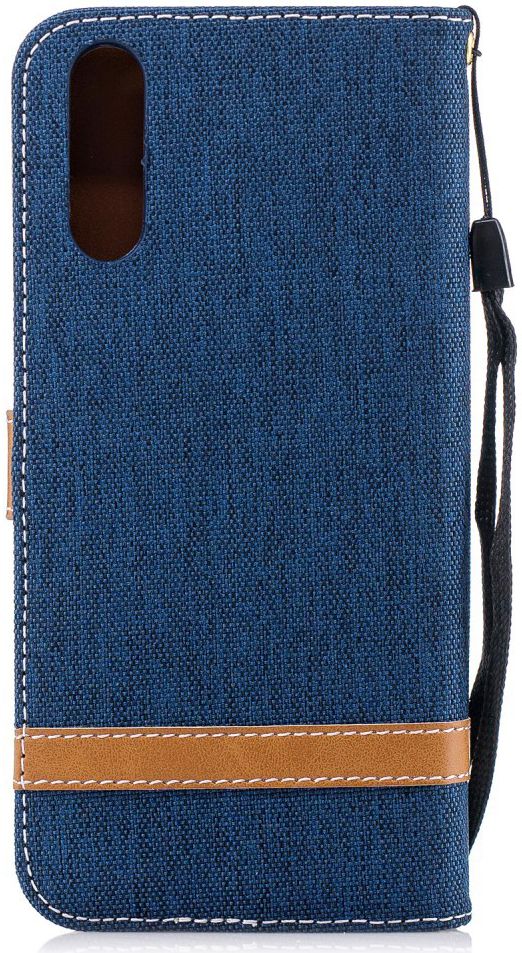 Huawei P20 Jeans Portemonnee Hoesje Donker Blauw afbeelding 8