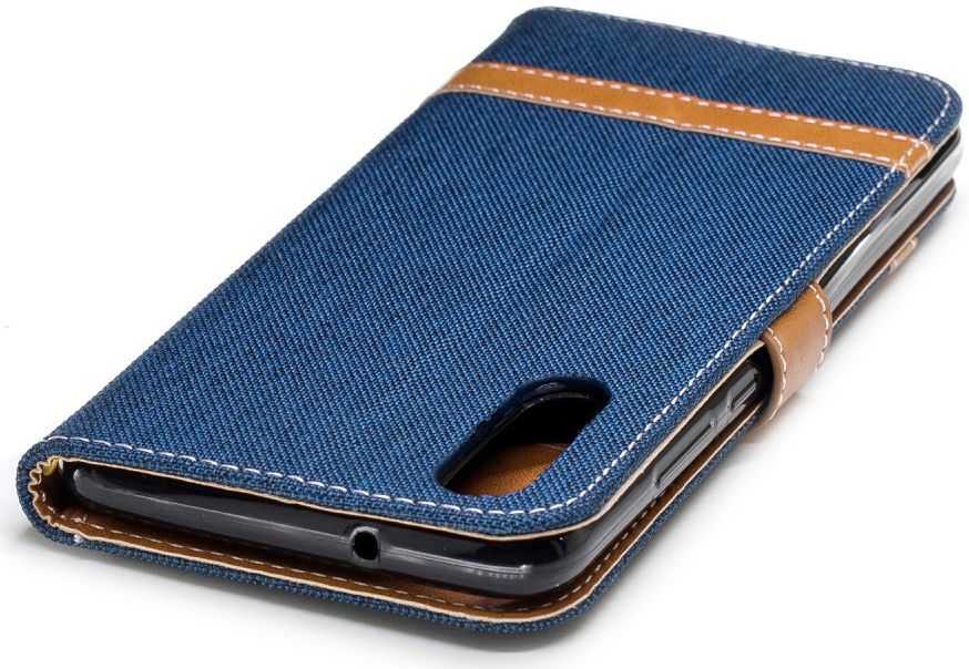 Huawei P20 Jeans Portemonnee Hoesje Donker Blauw afbeelding 11