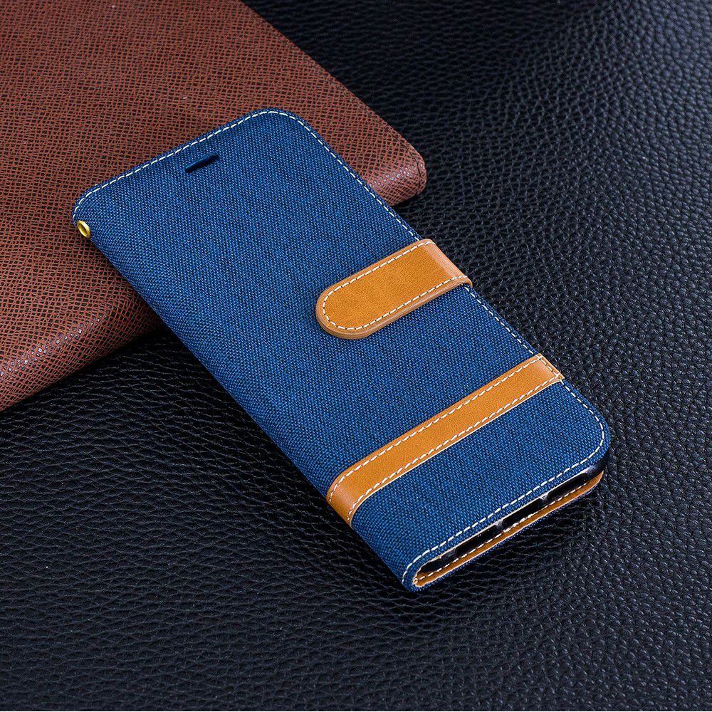 Huawei P20 Jeans Portemonnee Hoesje Donker Blauw afbeelding 14