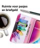 Huawei P20 Lite Portemonnee Hoesje met Bloem Print