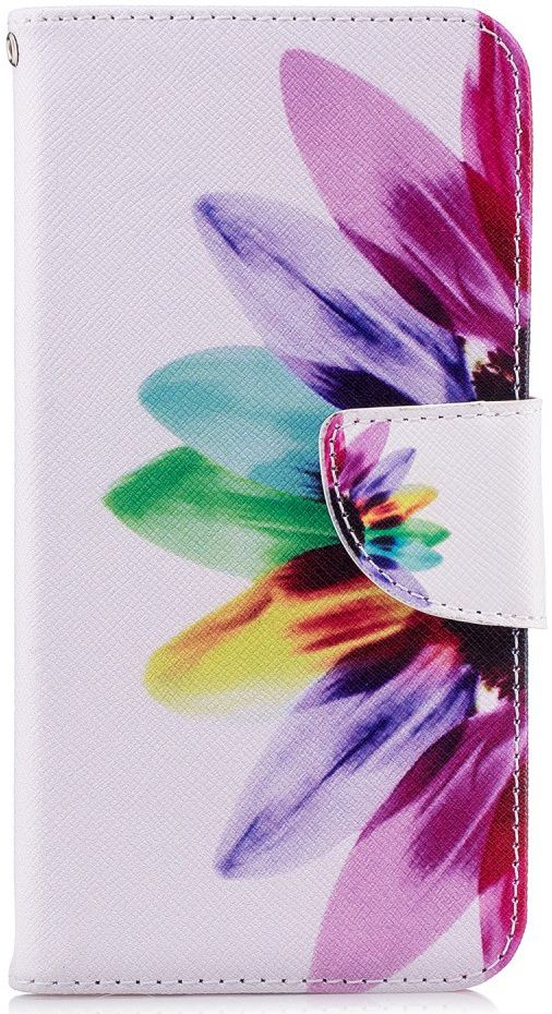 Huawei P20 Lite Portemonnee Hoesje met Bloem Print afbeelding 1