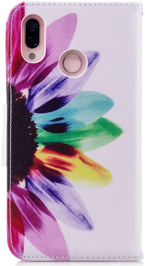 Huawei P20 Lite Portemonnee Hoesje met Bloem Print afbeelding 7