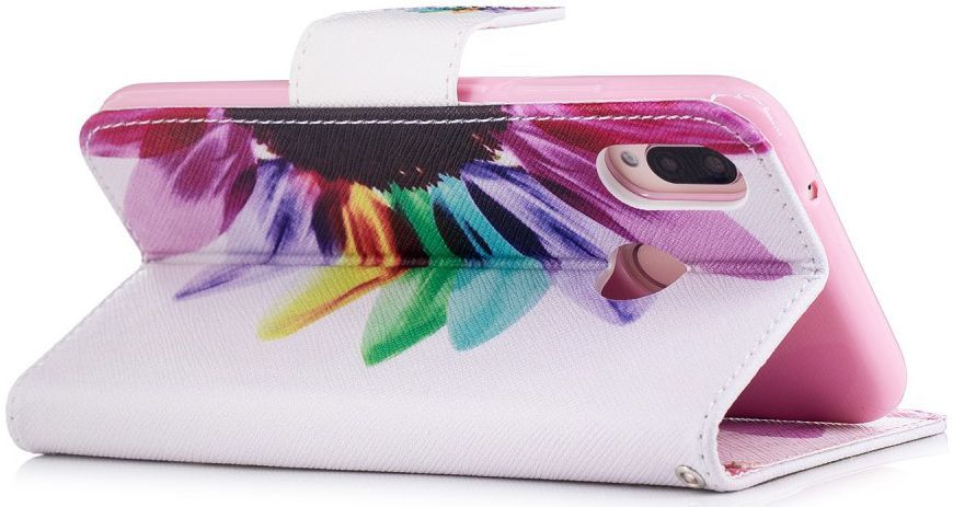 Huawei P20 Lite Portemonnee Hoesje met Bloem Print afbeelding 8